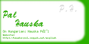pal hauska business card